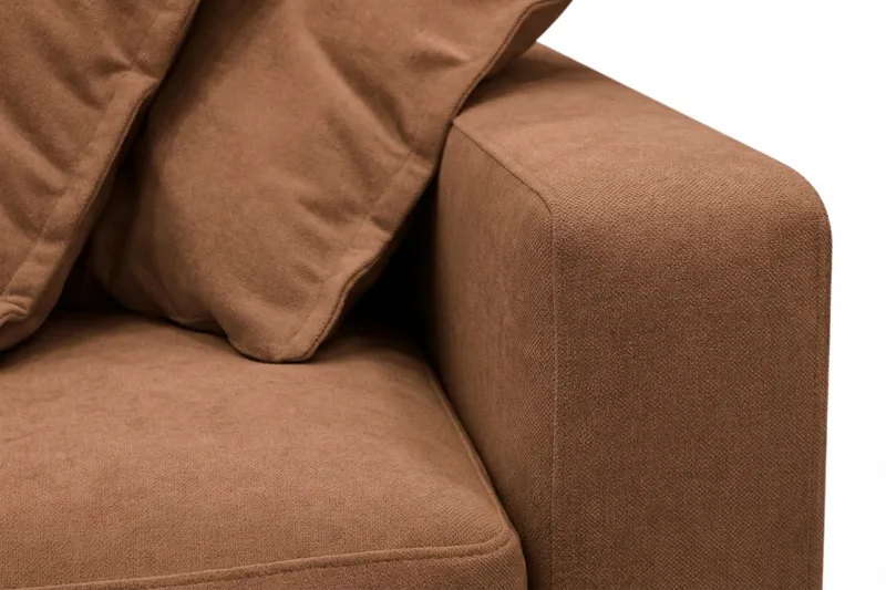 Valencia Extra Djup 3-sits Soffa i Chenille - Rostbrun - Möbler - Soffa - 3 sits soffa