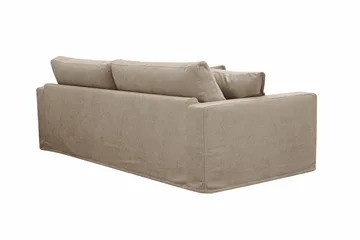 Valencia Extra Djup 3-sits Soffa med avtagbar och tvättbar klädsel - Brun - Möbler - Soffa - 3 sits soffa