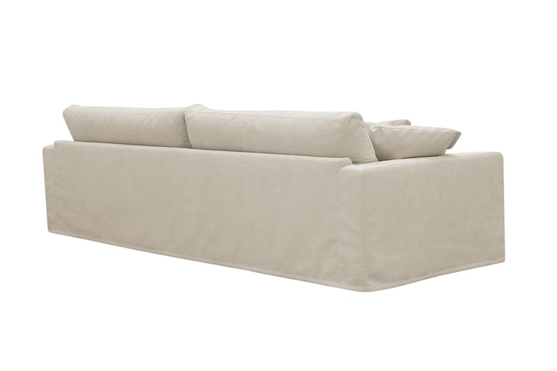Valencia Extra Djup 4-sits Soffa i Chenille med Löst Överdrag - Beige - Möbler - Soffa - 4 sits soffa