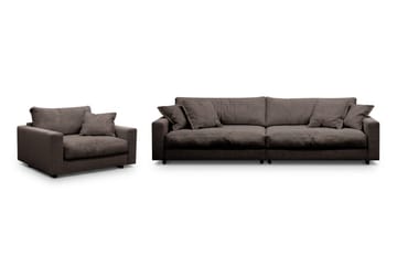Valencia Soffgrupp Extra Djup 4-sits Soffa + Fåtölj - Taupe - Möbler - Soffa - Soffgrupp