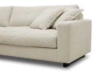 Valencia Soffgrupp Extra Djup 4-sits Soffa + Fotpall - Beige - Möbler - Soffa - Soffgrupp