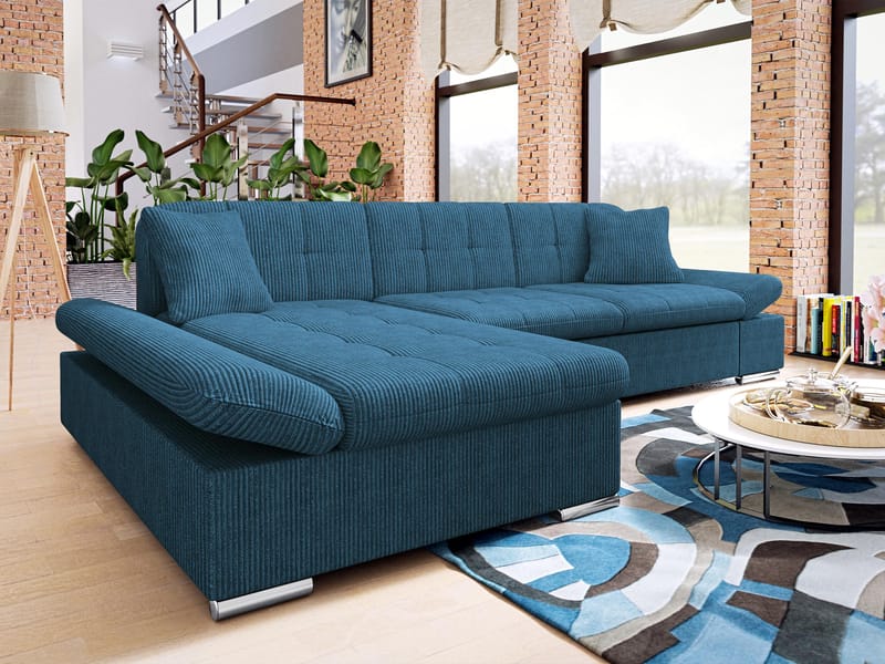 Vananda 3-sits Bäddsoffa med divan och förvaring - Möbler - Soffa - Hörnsoffa