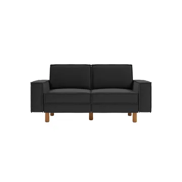 Vilsa 2-sits Soffa - Brun/Mörkgrå - Möbler - Soffa - Sammetssoffa