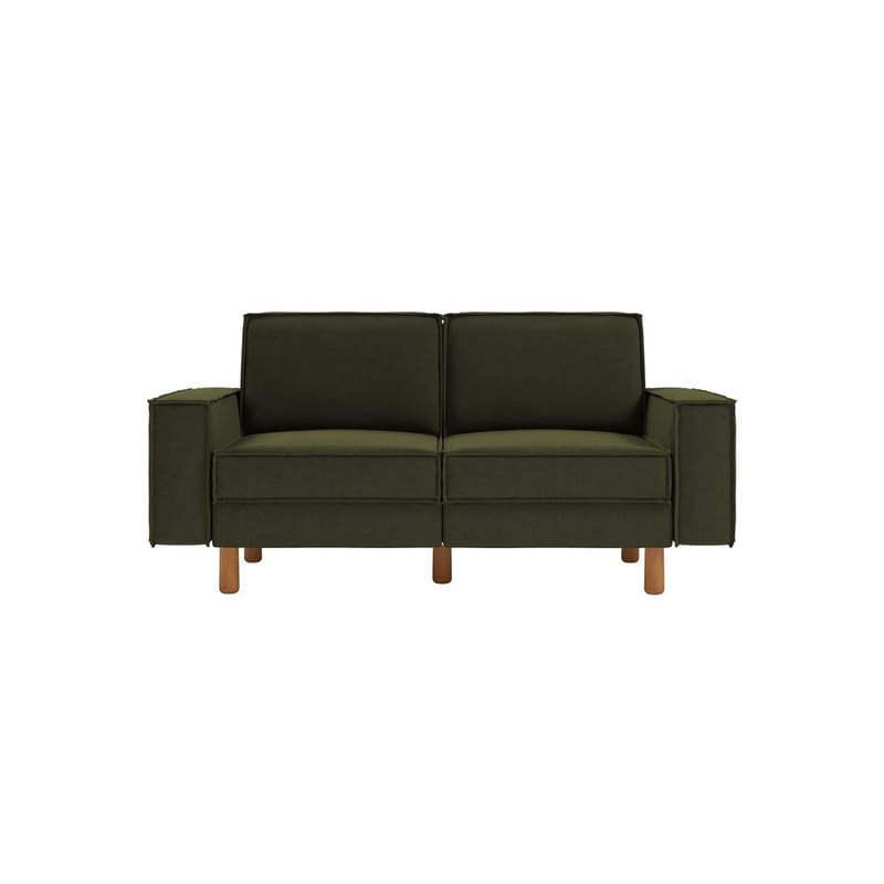 Vilsa 2-sits Soffa - Brun/Mörkgrön - Möbler - Soffa - Sammetssoffa