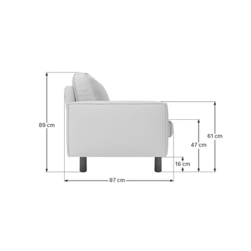 Vilsa 2-sits Soffa - Sand - Möbler - Soffa - Sammetssoffa