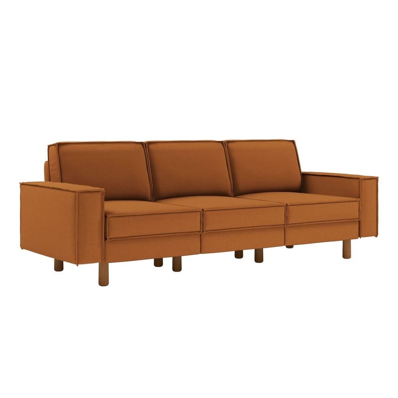 Vilsa 3-sits Soffa - Brun - Möbler - Soffa - Sammetssoffa
