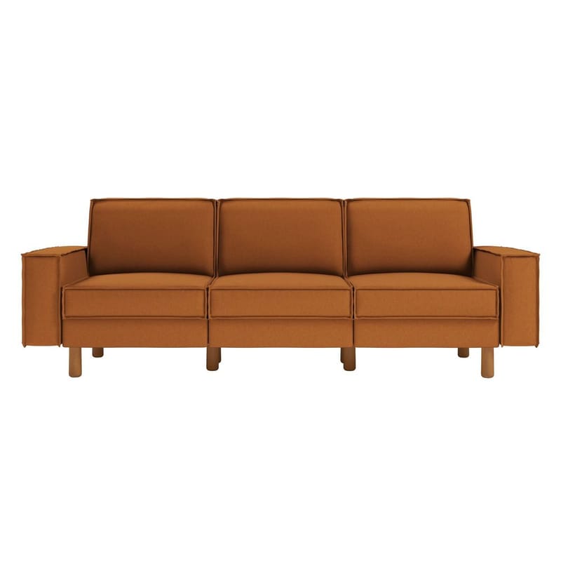 Vilsa 3-sits Soffa - Brun - Möbler - Soffa - Sammetssoffa