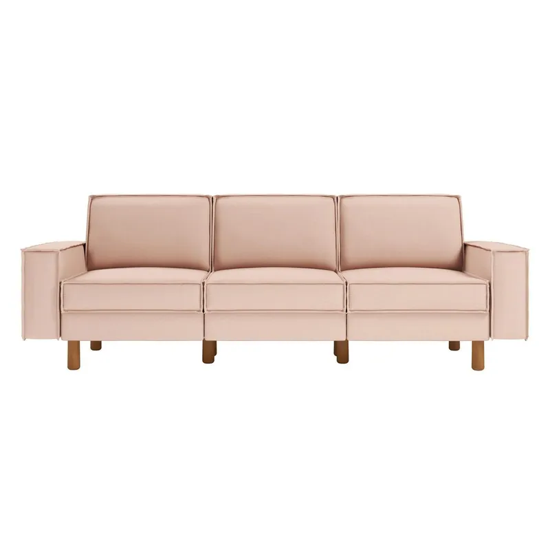 Vilsa 3-sits Soffa - Brun/Sand - Möbler - Soffa - Sammetssoffa