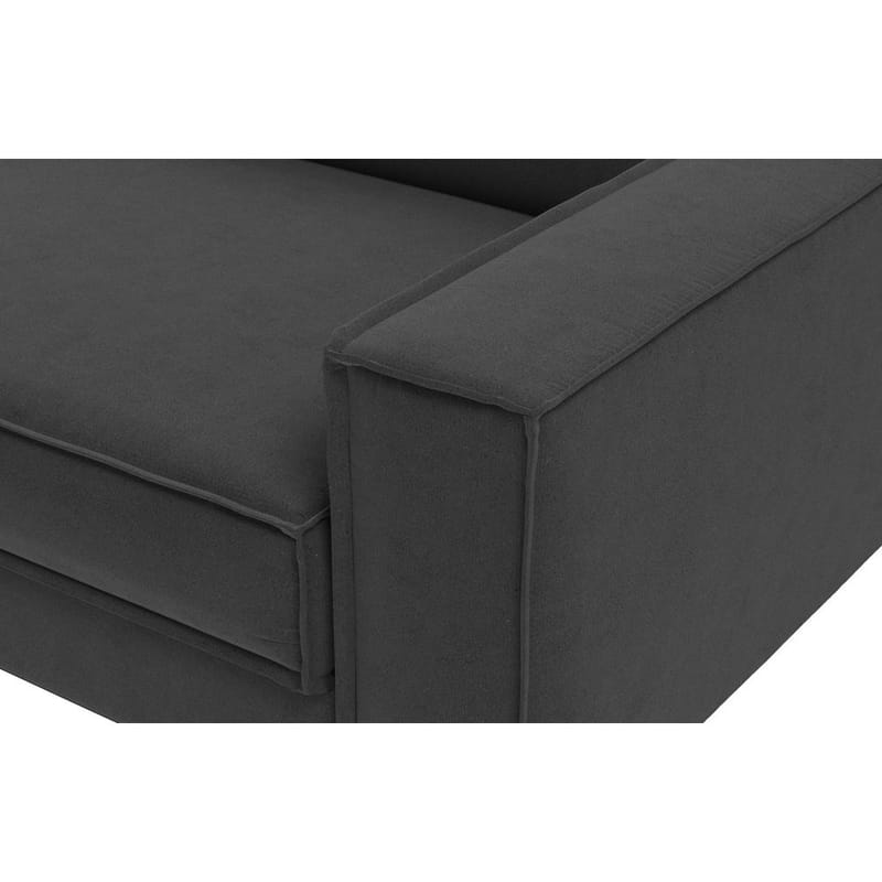 Vilsa 3-sits Soffa - Mörkgrå - Möbler - Soffa - Sammetssoffa