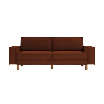 Vilsa 3-sits Soffa - Röd - Möbler - Soffa - Sammetssoffa