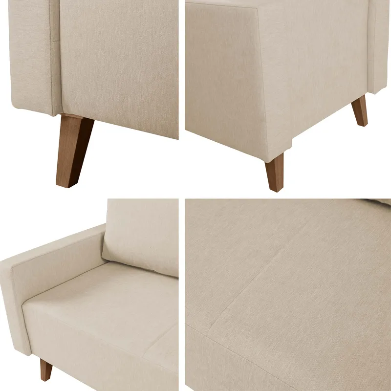 Waldsten Soffgrupp - 3-sits Bäddsoffa + 2 Fåtöljer - grå - Möbler - Soffa - Soffgrupp
