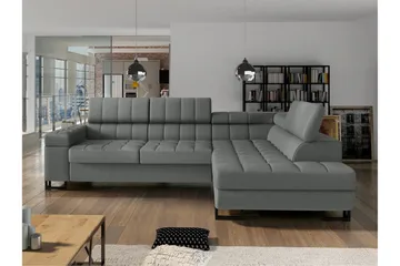 Warwick Bäddsoffa m. Schäslong 3-sits - Grå - Möbler - Soffa - Bäddsoffa