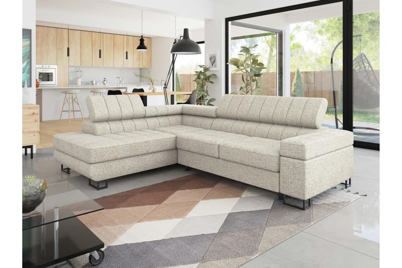 Warwick Bäddsoffa med Schäslong 3-sits - Beige - Möbler - Soffa - Bäddsoffa