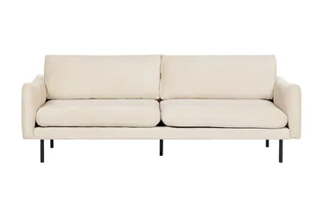 Woodal Soffa 3-sits - Beige/Svart - Möbler - Soffa - Sammetssoffa