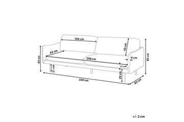 Woodal Soffa 3-sits - Brun/Svart - Möbler - Soffa - 3 sits soffa