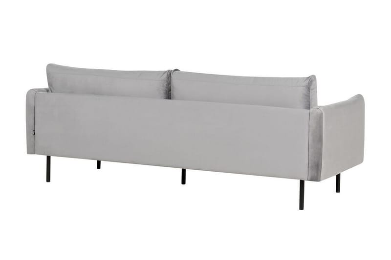 Woodal Soffa 3-sits - Grå/Svart - Möbler - Soffa - Sammetssoffa