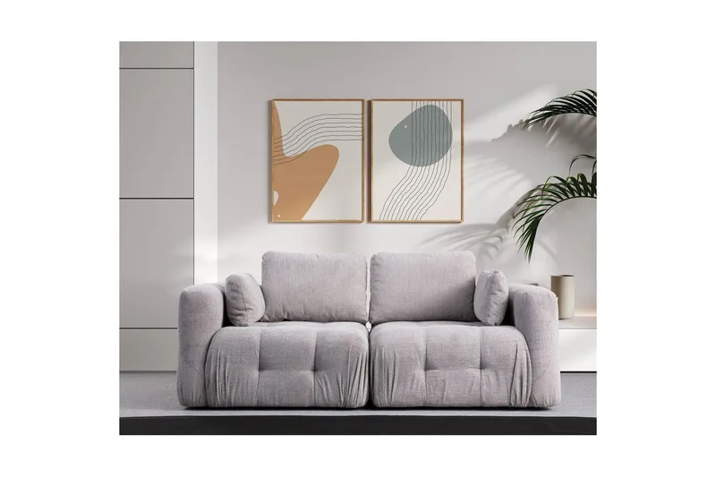 Yvara Soffa 2-sits - Ljusgrå - Möbler - Soffa - Modulsoffor - Komplett modulsoffa