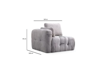 Yvara Soffa 2-sits - Ljusgrå - Möbler - Soffa - Modulsoffor - Komplett modulsoffa