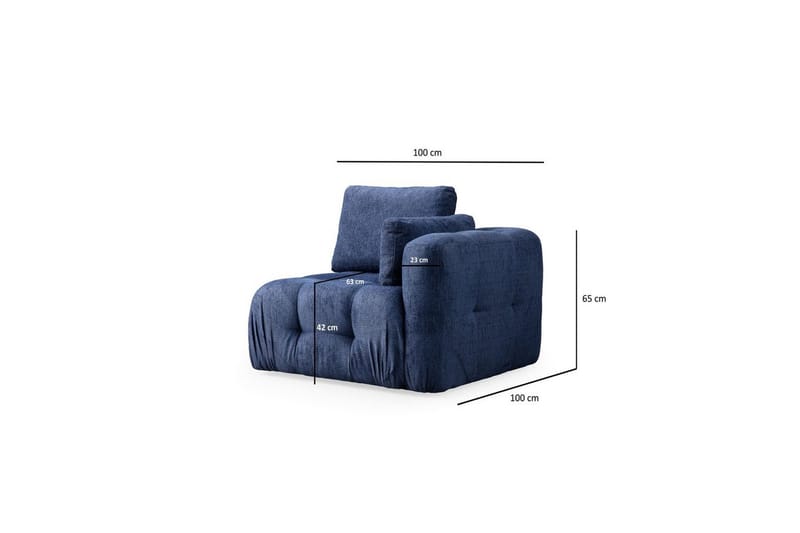 Yvara Soffa 2-sits - Marinblå - Möbler - Soffa - Modulsoffor - Komplett modulsoffa
