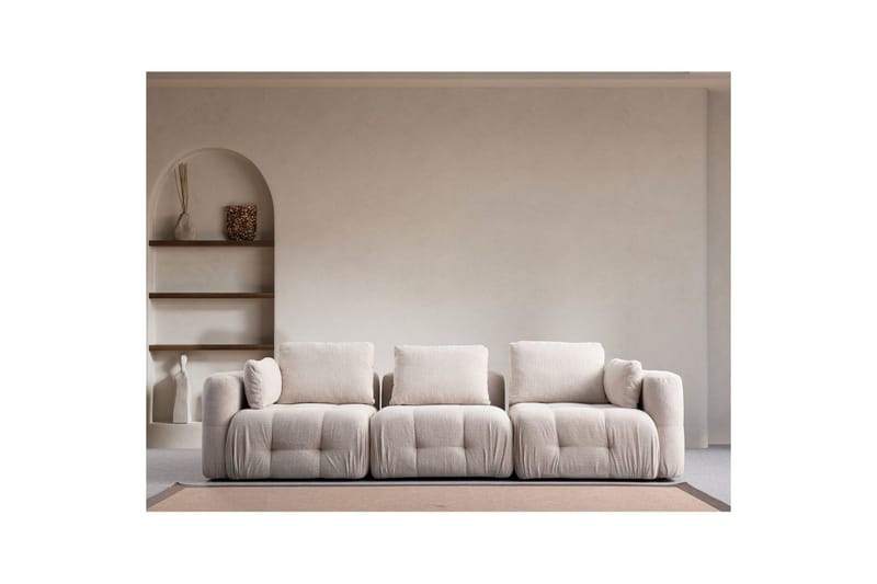 Yvara Soffa 3-sits - Beige - Möbler - Soffa - Modulsoffor - Komplett modulsoffa