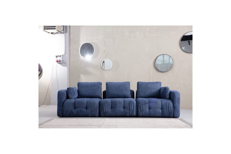 Yvara Soffa 3-sits - Marinblå - Möbler - Soffa - Modulsoffor - Komplett modulsoffa