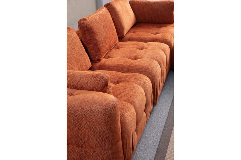 Yvara Soffa 3-sits - Orange - Möbler - Soffa - Modulsoffor - Komplett modulsoffa