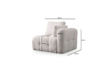Yvara Soffa 3-sits - Vit - Möbler - Soffa - Modulsoffor - Komplett modulsoffa
