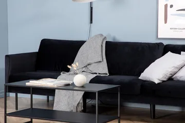 Zoom 3-sits Soffa Sammet - Svart - Möbler - Soffa - Sammetssoffa