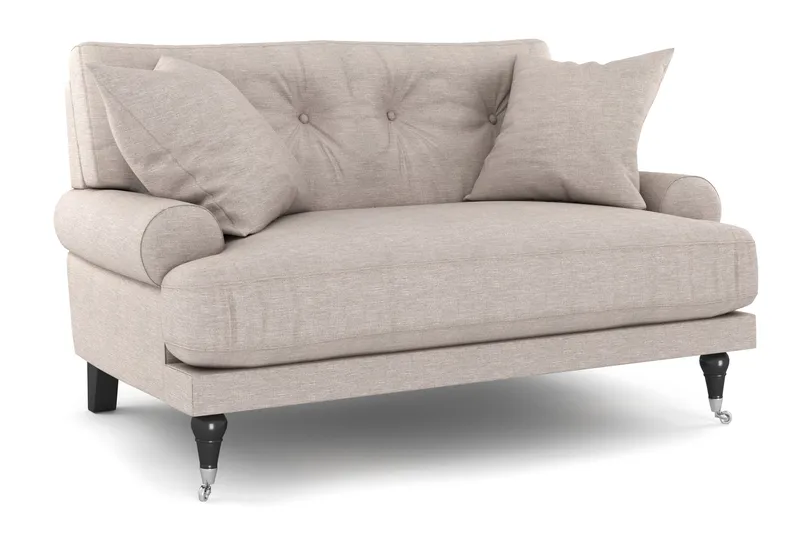 Andrew Loveseat, Beige/Krom