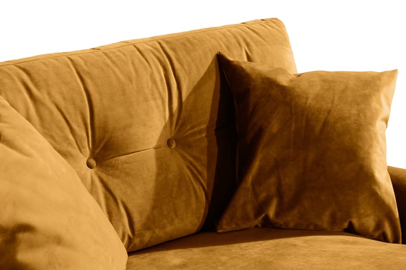 Andrew Loveseat Sammet - Amber/Mässing - Möbler - Stolar & fåtöljer - Fåtölj