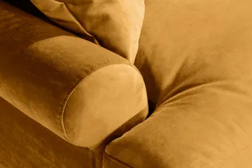 Andrew Loveseat Sammet - Amber/Mässing - Möbler - Stolar & fåtöljer - Fåtölj