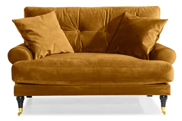 Andrew Loveseat Sammet - Amber/Mässing - Möbler - Stolar & fåtöljer - Fåtölj