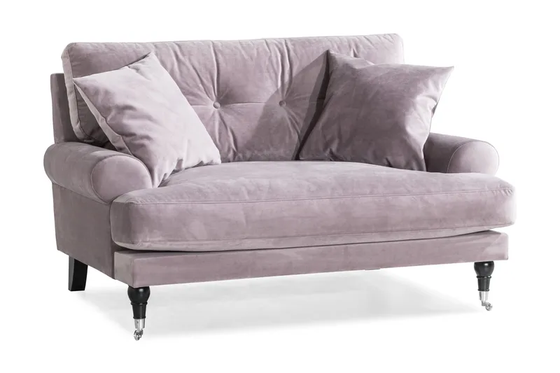 Andrew Loveseat Sammet, Lila/Krom