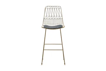 Set med 2 barstolar PRESTON Metall Guld 48cm - Guld - Möbler - Stolar & fåtöljer - Barstol & barpall