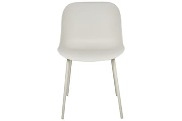 Beloit Matstol i Plast med Metallben - Beige - Möbler - Stolar & fåtöljer - Matstol & köksstol