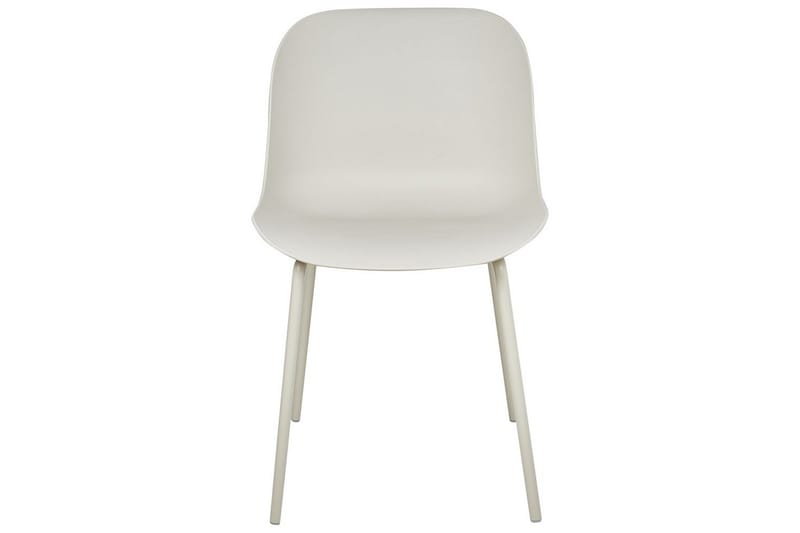 Beloit Matstol i Plast med Metallben - Beige - Möbler - Stolar & fåtöljer - Matstol & köksstol