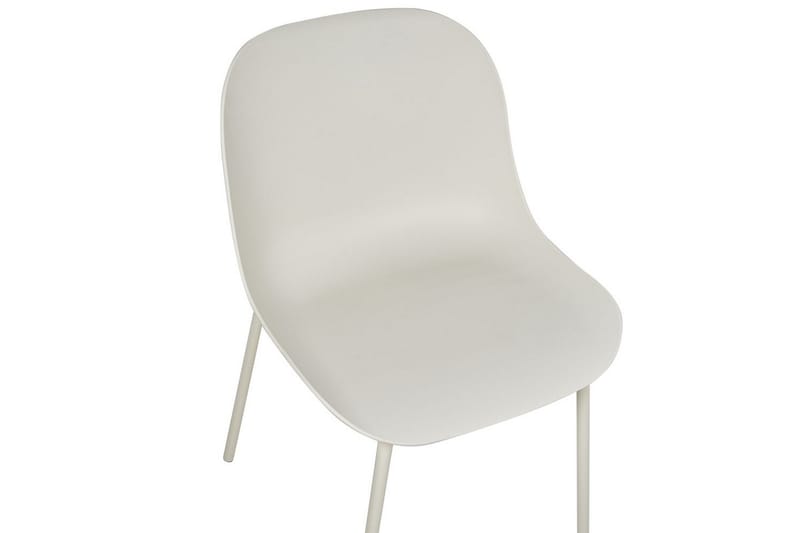 Beloit Matstol i Plast med Metallben - Beige - Möbler - Stolar & fåtöljer - Matstol & köksstol