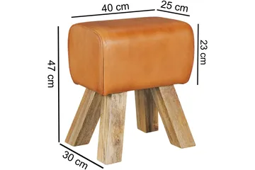 Brickworth Sittpall - Brun - Möbler - Stolar & fåtöljer - Pall & puff