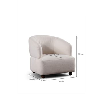 Elvaris Fåtölj i Boucle - Vit - Möbler - Stolar & fåtöljer - Fåtölj