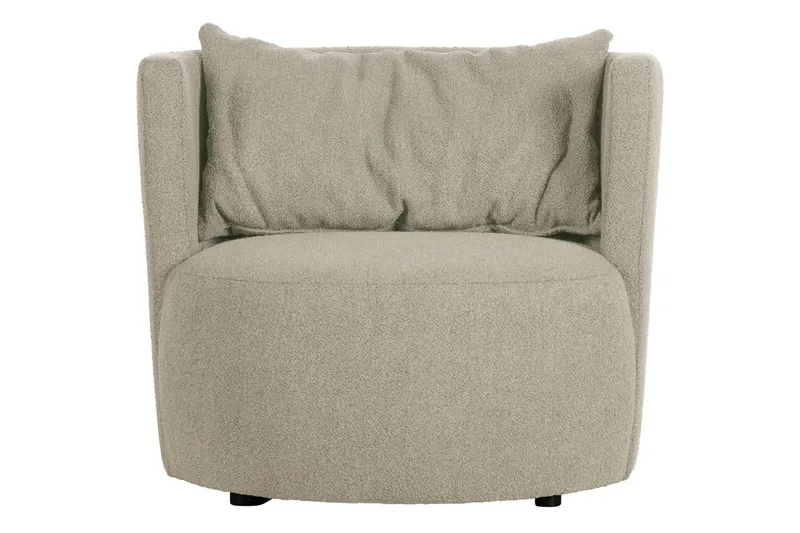 Explore Rund Fåtölj i Boucle - Beige - Möbler - Stolar & fåtöljer - Fåtölj