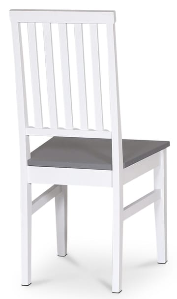 Fårö vit matstol med grå sits - Vit/Grå - Möbler - Stolar & fåtöljer - Matstol & köksstol
