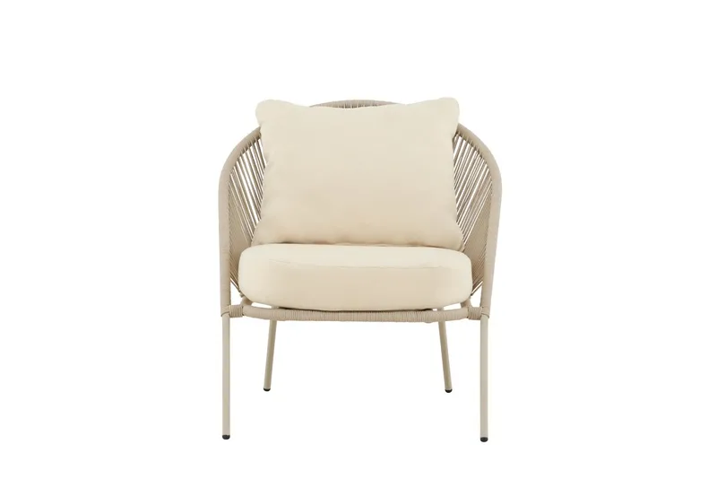 Fåtölj Lindos Utomhus - Beige - Utemöbler - Loungemöbler - Loungestol utomhus