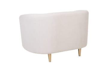 Fåtölj Loen - Beige, guld/Polyester - Möbler - Stolar & fåtöljer - Fåtölj - Clubfåtölj