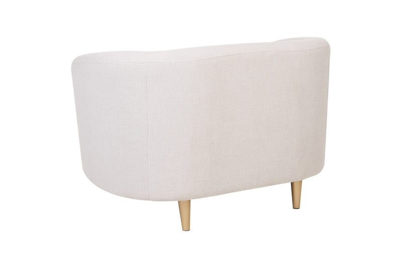 Fåtölj Loen - Beige, guld/Polyester - Möbler - Stolar & fåtöljer - Fåtölj - Clubfåtölj