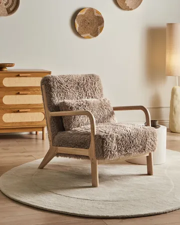 Fåtölj Skovde - Taupe - Möbler - Stolar & fåtöljer - Fåtölj