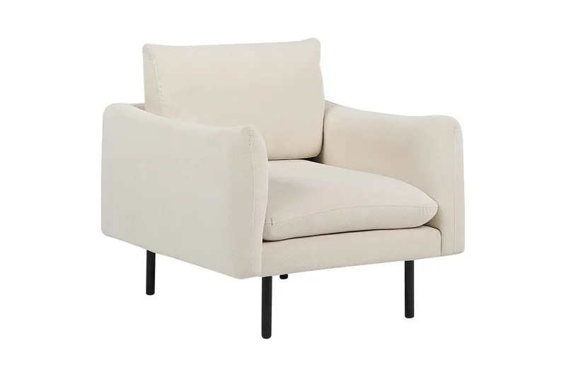 Fåtölj Vinterbro - Beige, svart/Polyester - Möbler - Stolar & fåtöljer - Fåtölj