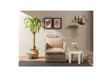 1-sits bäddsoffa Rubby Beige - Beige - Möbler - Stolar & fåtöljer - Fåtölj - Bäddfåtölj