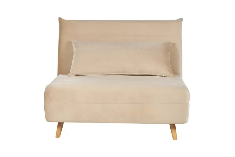 Bäddsoffa Setten - Beige, ljust trä - Möbler - Stolar & fåtöljer - Fåtölj - Bäddfåtölj