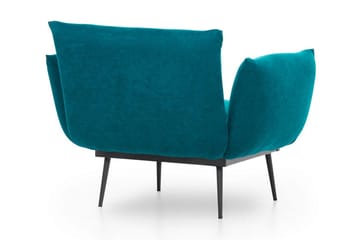 Bramelia Modern Fåtölj i Mocka med Metallben - Grön - Möbler - Stolar & fåtöljer - Fåtölj