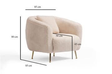 Caraquet Fåtölj - Beige - Möbler - Stolar & fåtöljer - Fåtölj